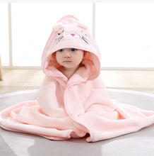 Charger l'image dans la galerie, Serviette de bain bébé à capuche
