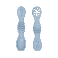 Charger l'image dans la galerie, Cuillère &amp; fourchette bébé en silicone (x2)
