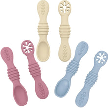 Charger l'image dans la galerie, Cuillère &amp; fourchette bébé en silicone (x2)
